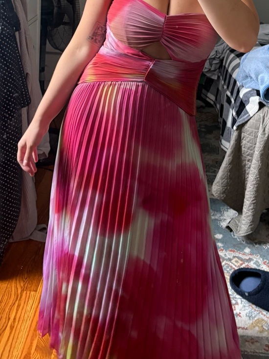 Abercrombie & Fitch Dresses & Skirts - Abercrombie & Fitch Pink Ombre Pleated Maxi Dress